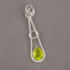 Peridot Gemstone 925 Sterling Silver Jewelry Handmade Pendant 1.78" Gift For Her PP-21-5