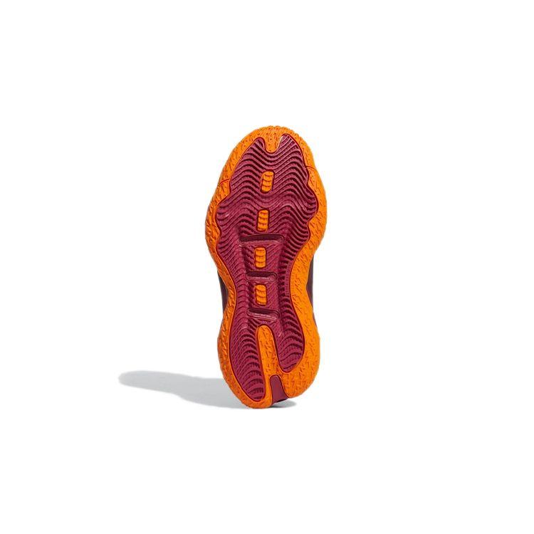adidas D Lillard 8 Удобные Прочные Мид-топ Детские Баскетбольные Кроссовки Детские Баскетбольные Кроссовки Черно-Красные GW3862