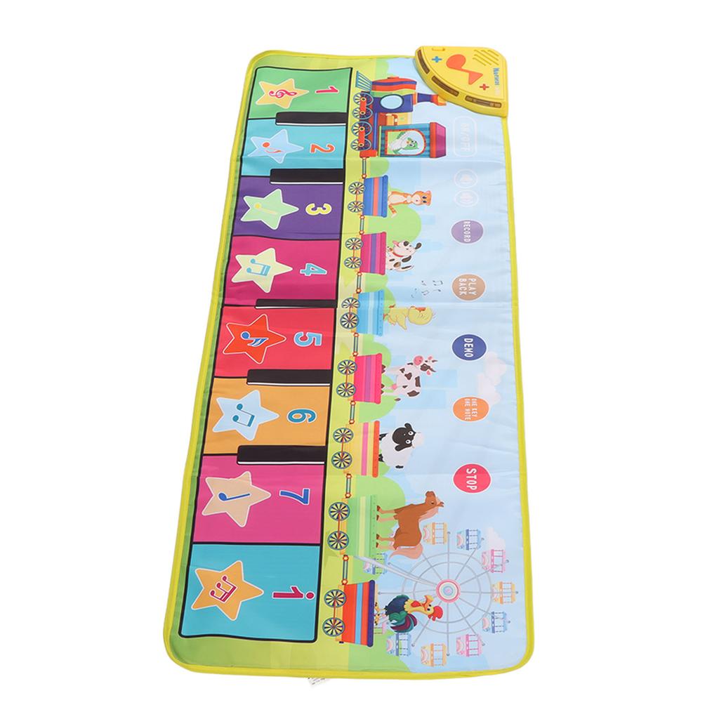 Детский коврик для пианино складной улучшает координацию предотвращает скольжение музыкальный коврик для пианино развивающая игрушка