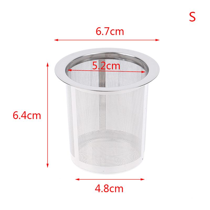 Mesh Tea Infuser Strainer Leaf Filter Leaks Sieve Metal Cup Stainless Steel