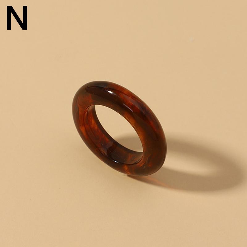 18 мм винтажные красочные прозрачные акриловые круглые кольца из смолы для темпераментных женщин и девочек, простые геометрические украшения, модные подарки