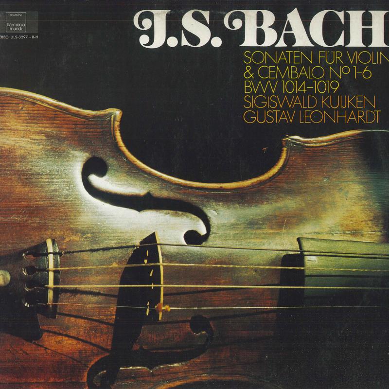LP Record SIGISWALD KUIJKEN, GUSTAV LEONHARDT - Bach: Sonatas for Violin and Harpsi ULS32978H HARMONIA MUNDI 1975 Japan Classical Used