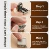 Stainless steel folding mini nail clippers, flip keychain decorative charm, mini small portable nail clippers