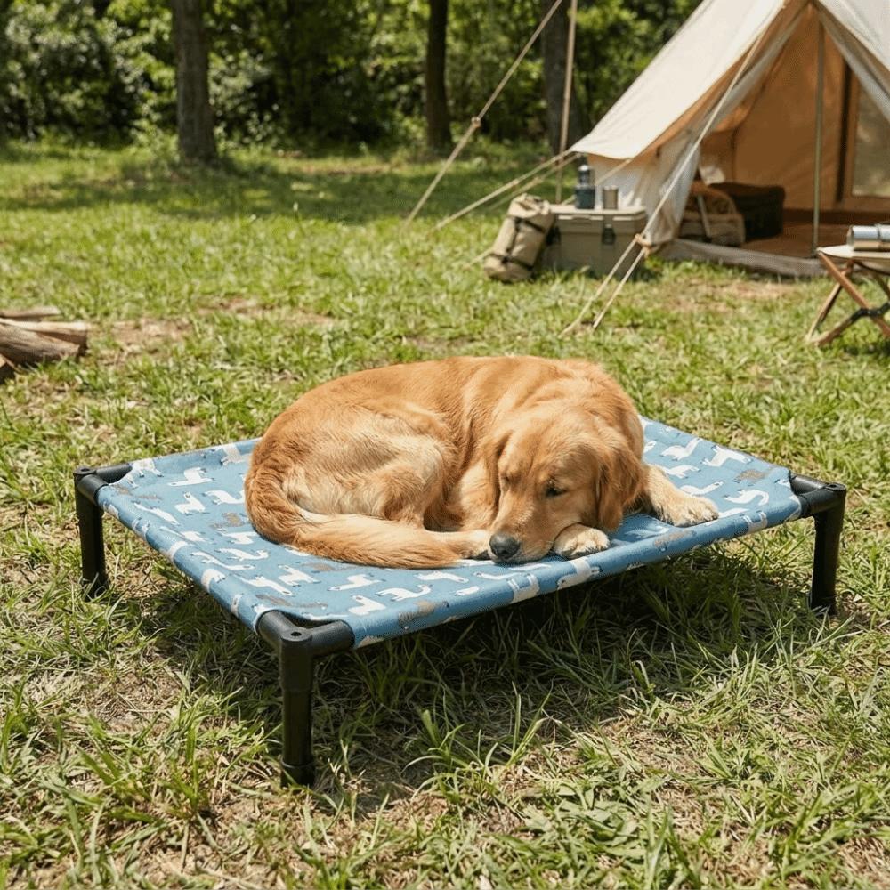 Moisture Proof Dog Marching Bed Breathable Elevated Pet Bed Cat Sleeping Bed Indoor Outdoor