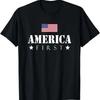 America First Trump Americafirst Gift Футболка унисекс Футболки Y2K Топы унисекс Летние топы с короткими рукавами