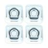 4 шт. утопленных D-образных крепежных кольца, прочные 124x114 мм, заподлицо, крепежные анкеры для фургонов