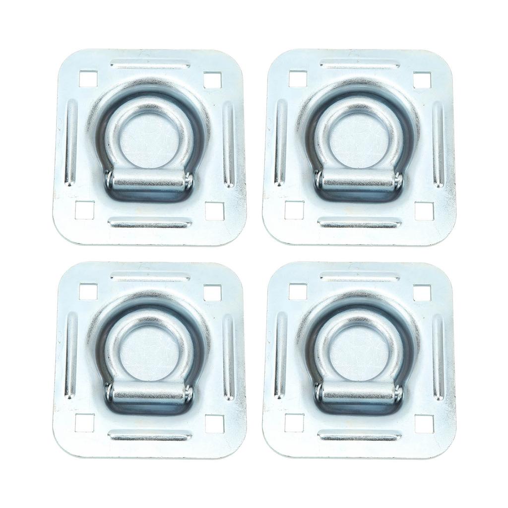 4 шт. утопленных D-образных крепежных кольца, прочные 124x114 мм, заподлицо, крепежные анкеры для фургонов