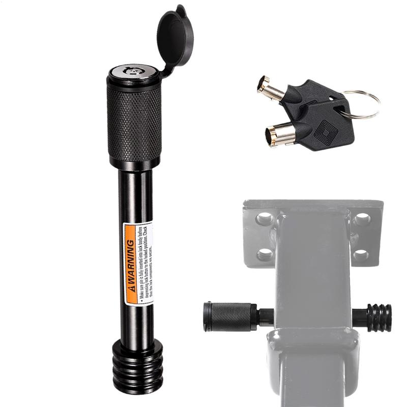 Замок для прицепа с ключами 5/8 Металлический штифт для сцепного устройства прицепа Водонепроницаемый штифт для сцепного устройства Автоматический замок для ресивера Замок для сцепного устройства прицепа