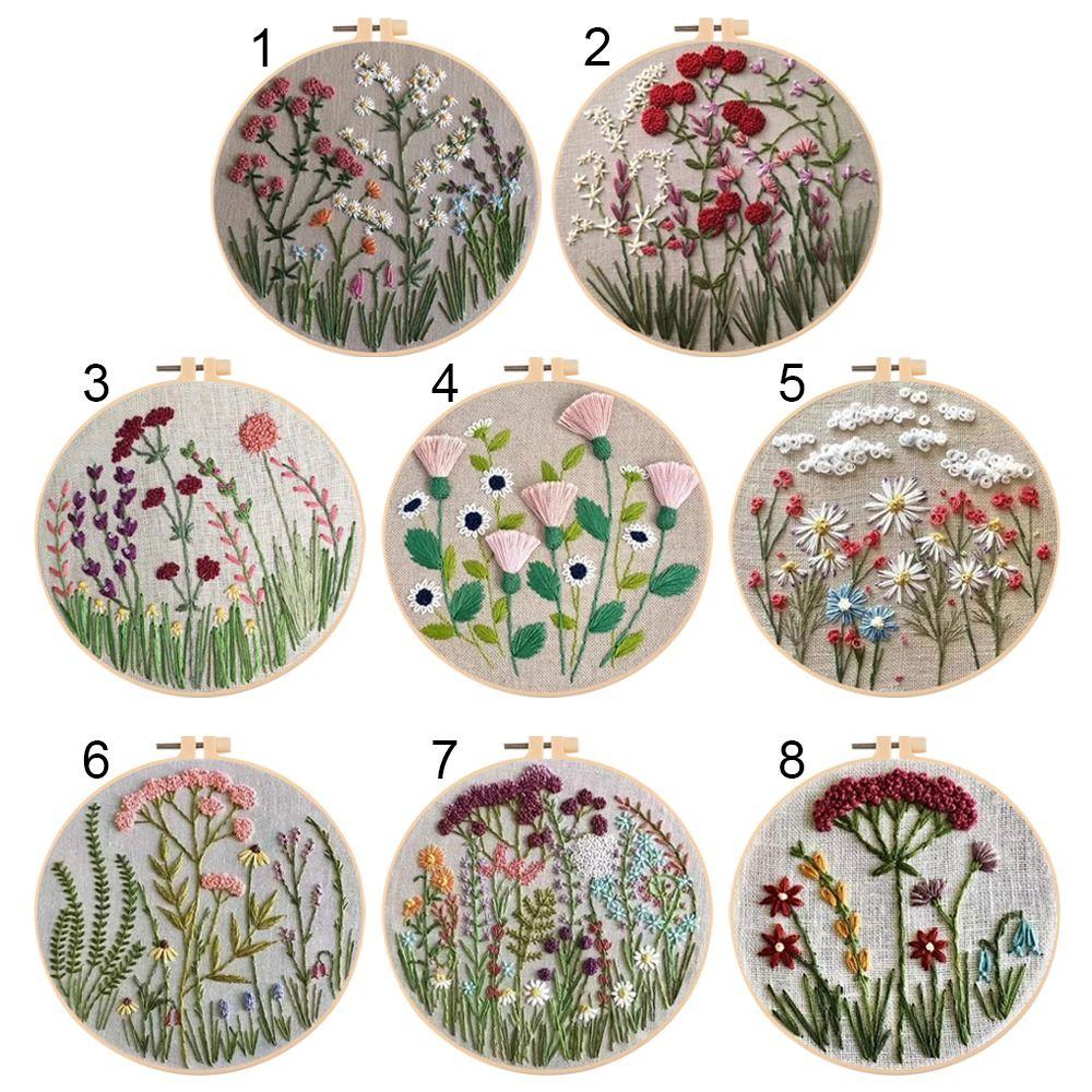 Инструменты для вышивания пуансонной иглой, украшение, вышивальное пяльце, наборы для вышивания своими руками, наборы для шитья, игла, нить