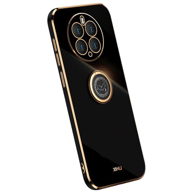 Чехол XINLI с подставкой для телефона Huawei Mate 50 Pro 4G, Гальванизированная ударопрочная ТПУ задняя крышка