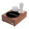 Watchget Knock Box Espresso Knock Box Knock Box Tamper and Distributor Stand Storage Compatible with Walnut Coffee Knock Box Coffee Residue Bucket