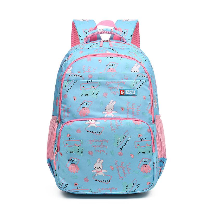Sweet Cute Lightweight Casual Schoolbag Boy and Girl Backpack Waterproof and Wear-resistant Elementary School Schoolbag Suitable for School Students