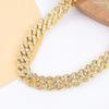 Хип-Хоп 9 мм Однорядная Алмазная Панк Цепь Мужское и Женское Ожерелье Чувство Дизайна Шея Модная Кубинская Цепь Ожерелье
