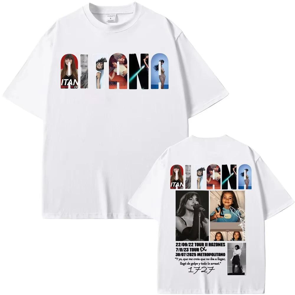 Singer Aitana Music Album Tour 2026 Graphic T Shirts Unisex Women Clothing Fashion Aesthetic Tshirts Cotton Comfort Casual T Shirt