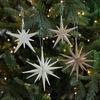 Champagne color explosion star / 2 / box new Christmas creative pendant sticky powder explosion star three-dimensional special-shaped Christmas tree