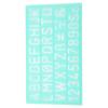 4pcs Templates Rulers Colorful Plastic Number Letter Pattern Drawing Stencils Kit for Children Digital Painting