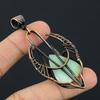 Lemon Chrysoprase Pendant, 999 Copper Wire Wrapped Pendant Jewelry. Gift For Women Handmade Pendant Gemstone Jewelry