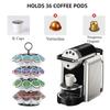 Holds 36 Pods Rotatable Coffee Pod Holder 360 Degree Rotates Capsule Display Rack  Cafe Shop