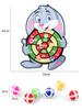 Children Cartoon Animal Dart Board Sticky Ball Rabbit Family Interactive Educational Toy Christmas Gift