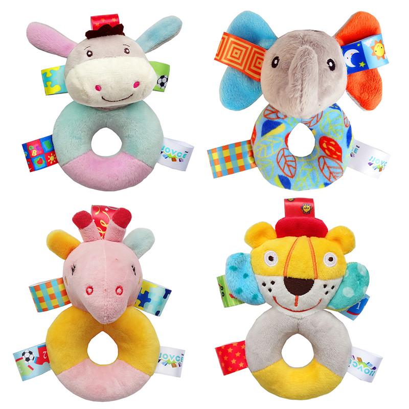 Ovce Baby Comfort Plush Toy Puzzle Bell Cloth Doll Color Label Rattle