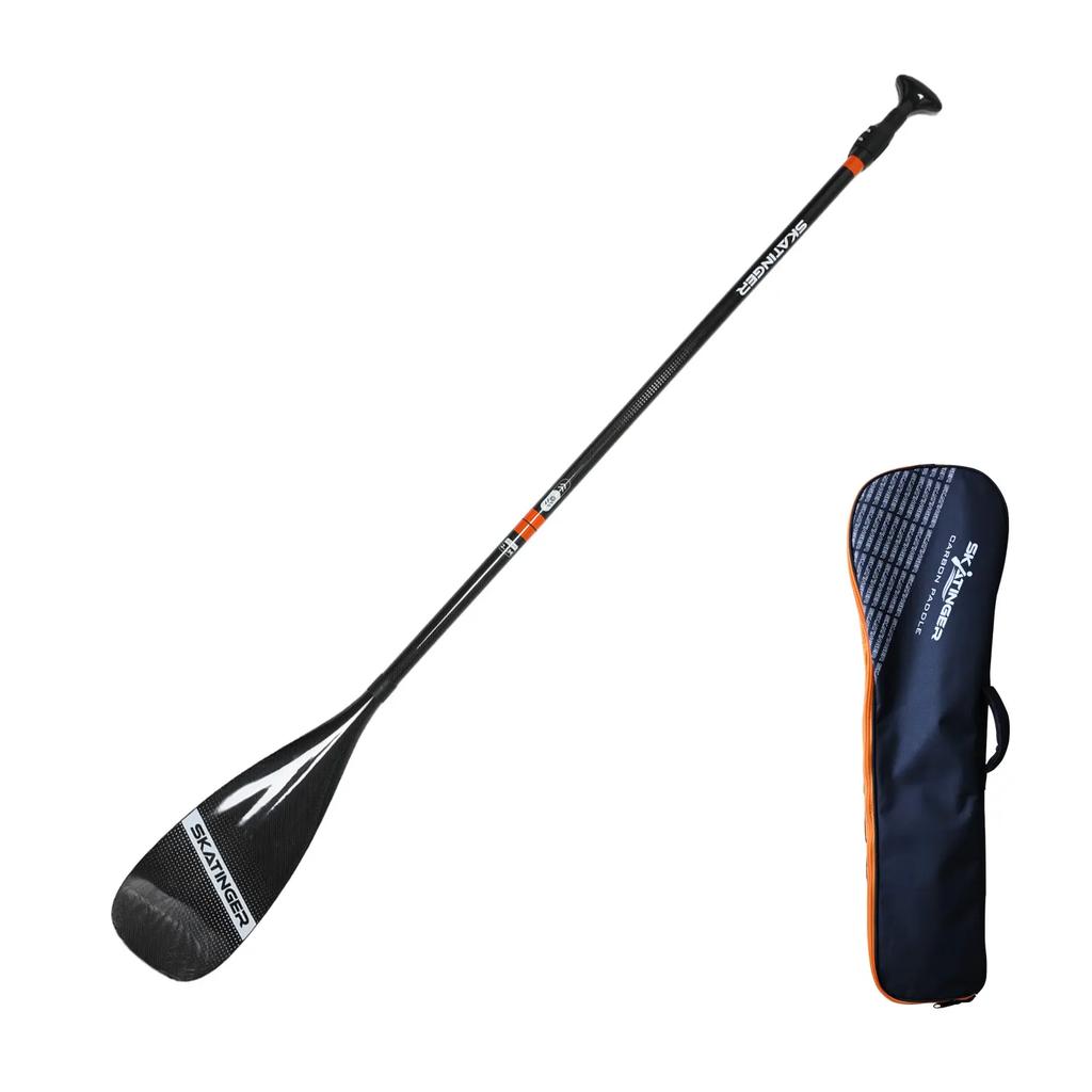 Skatinger Carbon Wiosło Z Włókna Węglowego 218 Cm, Z Torbą - Czarne