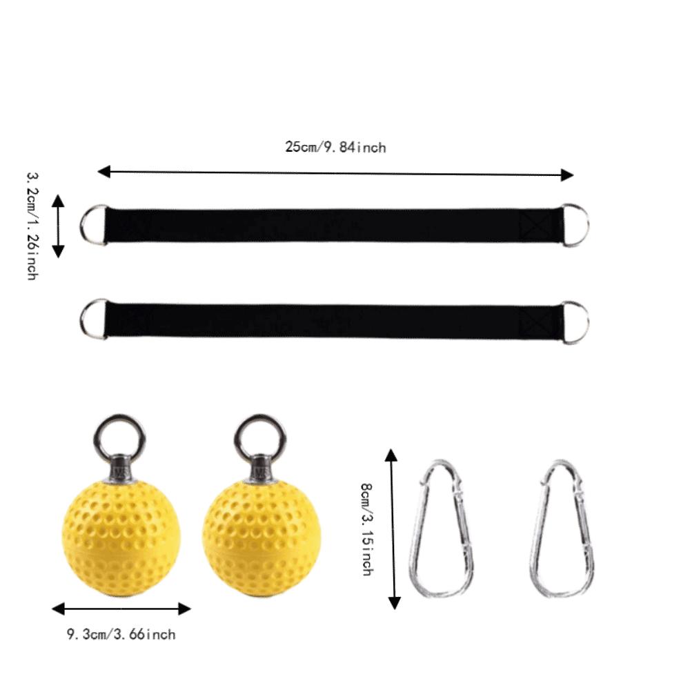 6pcs Non Slip Pull Up Grips Ball Hold Design Strength Trainer Grips Hand Grips  Fitness Exercise