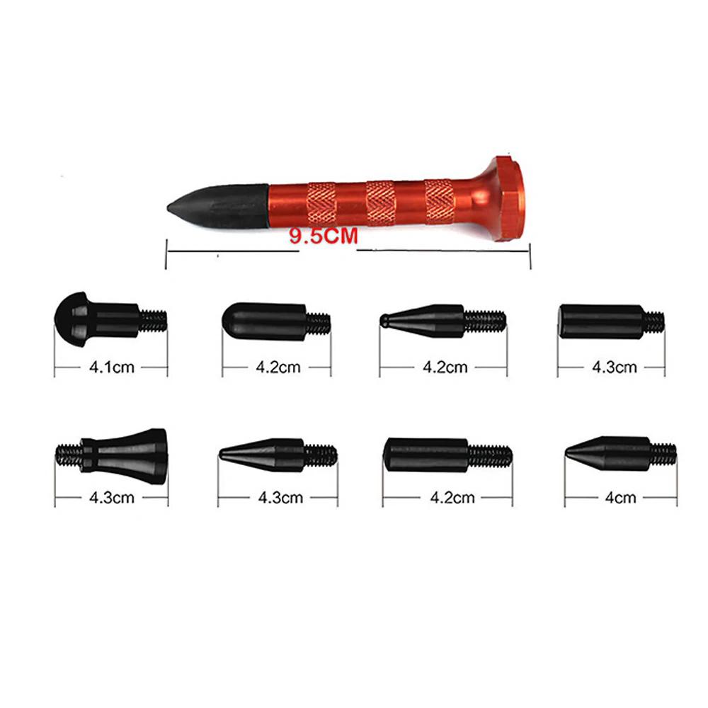 Car Dent Repair Accessories Hand Multi-Head Leveling Hammer Knockout Pen Diagnostic Body Paintless Repair For Removal Hail Tools