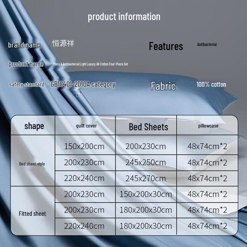 Hengyuanxiang Wool Quilt, Cotton Bedding Set & Memory Pillows Bundle