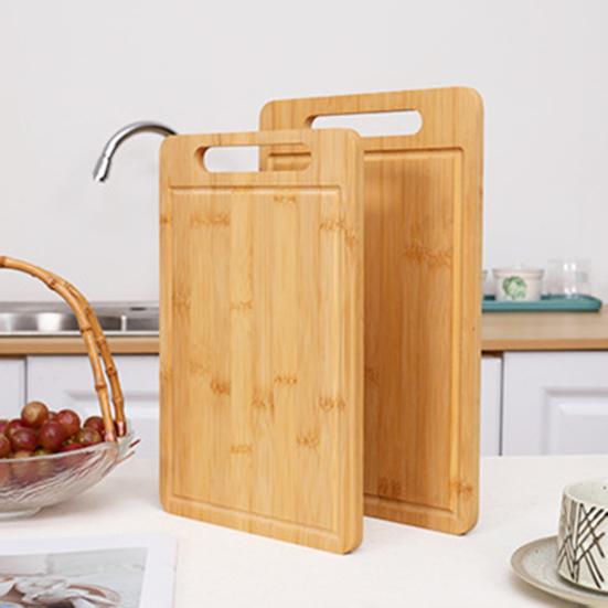 Бамбуковая разделочная доска Утолщенная Двусторонняя Разделочная доска Кухонная Разделочная панель с Вертикальным Хранением Защита от Плесени Стол для Нарезки Фруктов