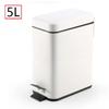 Мусорное ведро из нержавеющей стали Step Trash 5L для кухни и ванной комнаты, бесшумное мусорное ведро для дома, водонепроницаемое мусорное ведро