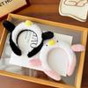 Hair Accessories Snotty Pig Cartoon Headband Non-slip Plush Doll Plush Hairband Headwear Sweet Penguin Hair Hoop Makeup
