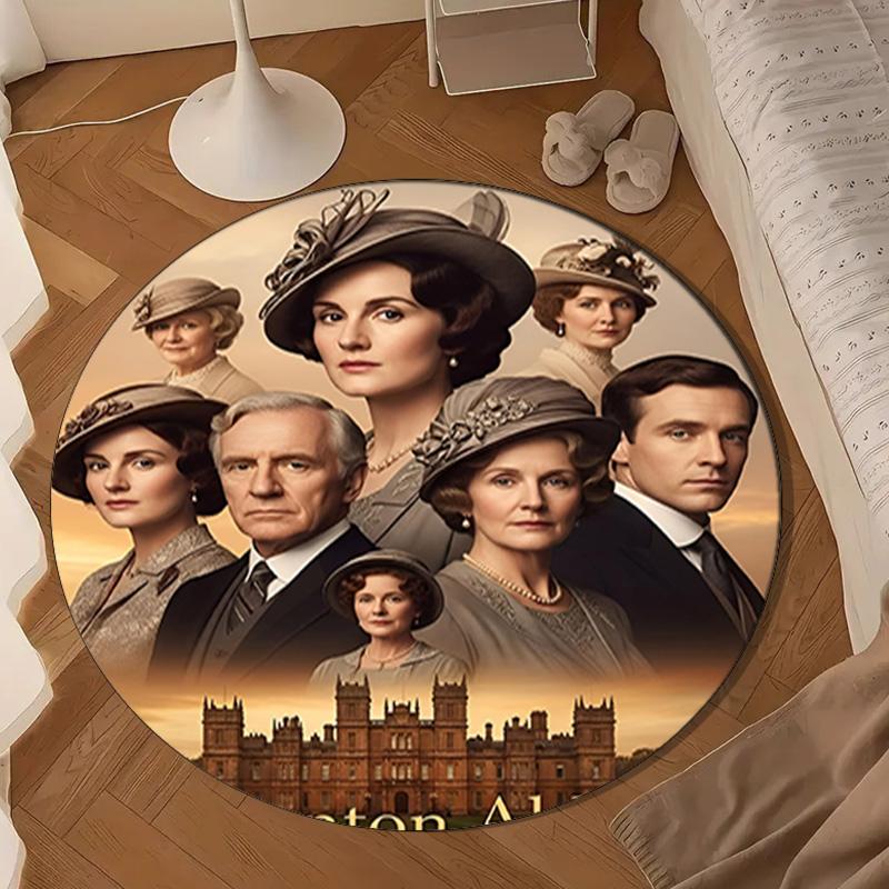 Dame Maggie Smith's Journey Round mat, Anti-slip Circle Carpet Chair rug For livingroom,Bedroom, doormat home decor Gift Christmas Gifts