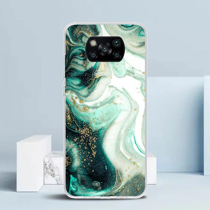 Чехол для телефона с рисунком гранита и мрамора для Xiaomi Poco F7 Ultra X5 X6 X7 Pro M7 Redmi 15C 15 13C 13 12C 12 10C 10 10A 9 9C 9A 9T Cover Poco X