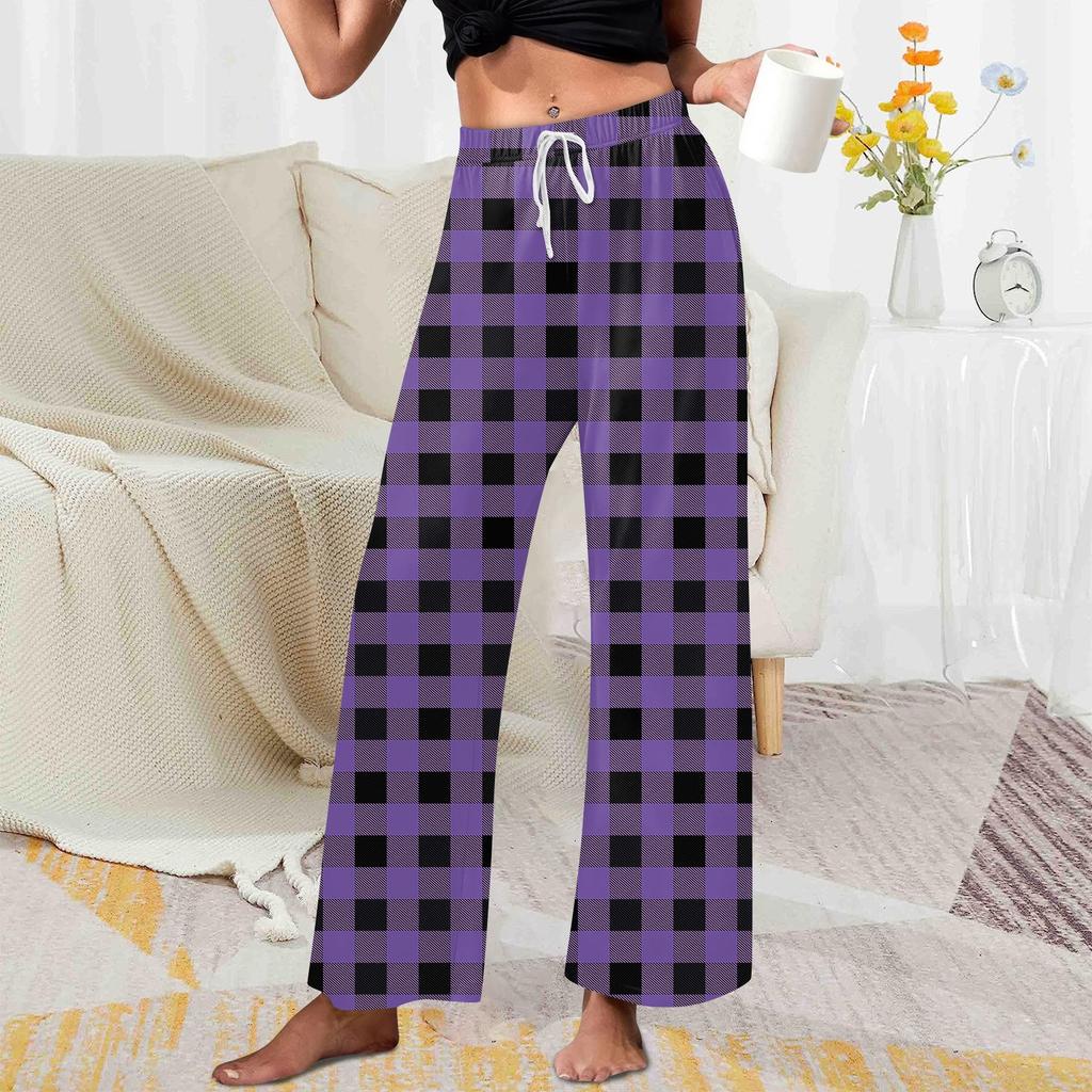 Women's Allover Printed Home Pants Sleeping Pajama Pants Long Pants Pajama Pants Yoga Pants