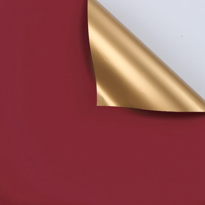 Folia Florystyczna "Gloss" - Czerwone Wino - Arkusze 58X58 Cm - 20Szt