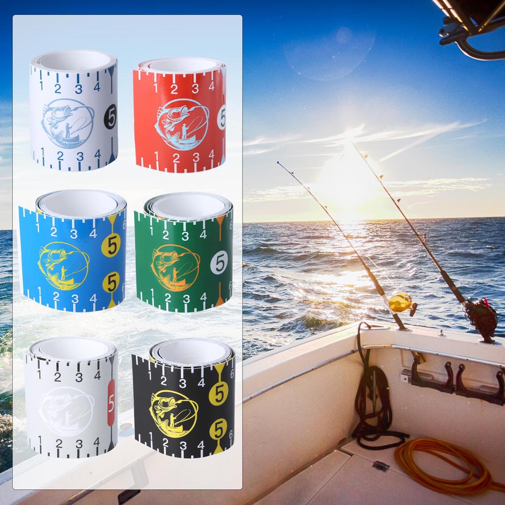 Линейка для измерения рыбы на клейкой основе, 51 дюйм, лента для измерения рыбы, наклейка для лодки, каяка, прибора для измерения рыбы, линейка для рыбалки