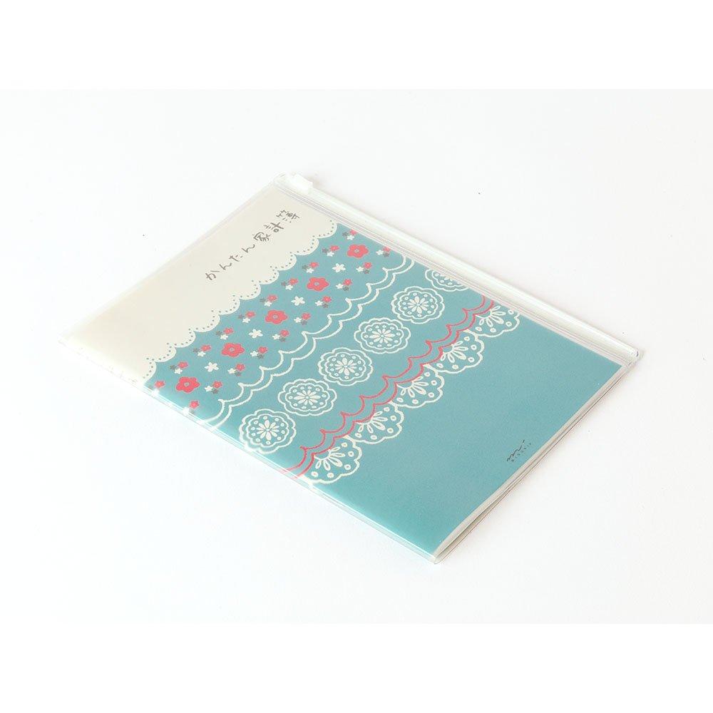 MIDORI 12393006 A5 Monthly Household Account Book, Lace Pattern