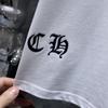 8936 CHROME HEARTS Лето 2026 Новый Высококачественный Хлопок Круглый Вырез Свободный Большой Размер Мужская и Женская Футболка Футболка для Пары
