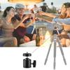 Metal Hot Shoe Ball Head 360° Rotatable Swivel Ball Head for Live Tripod Photography