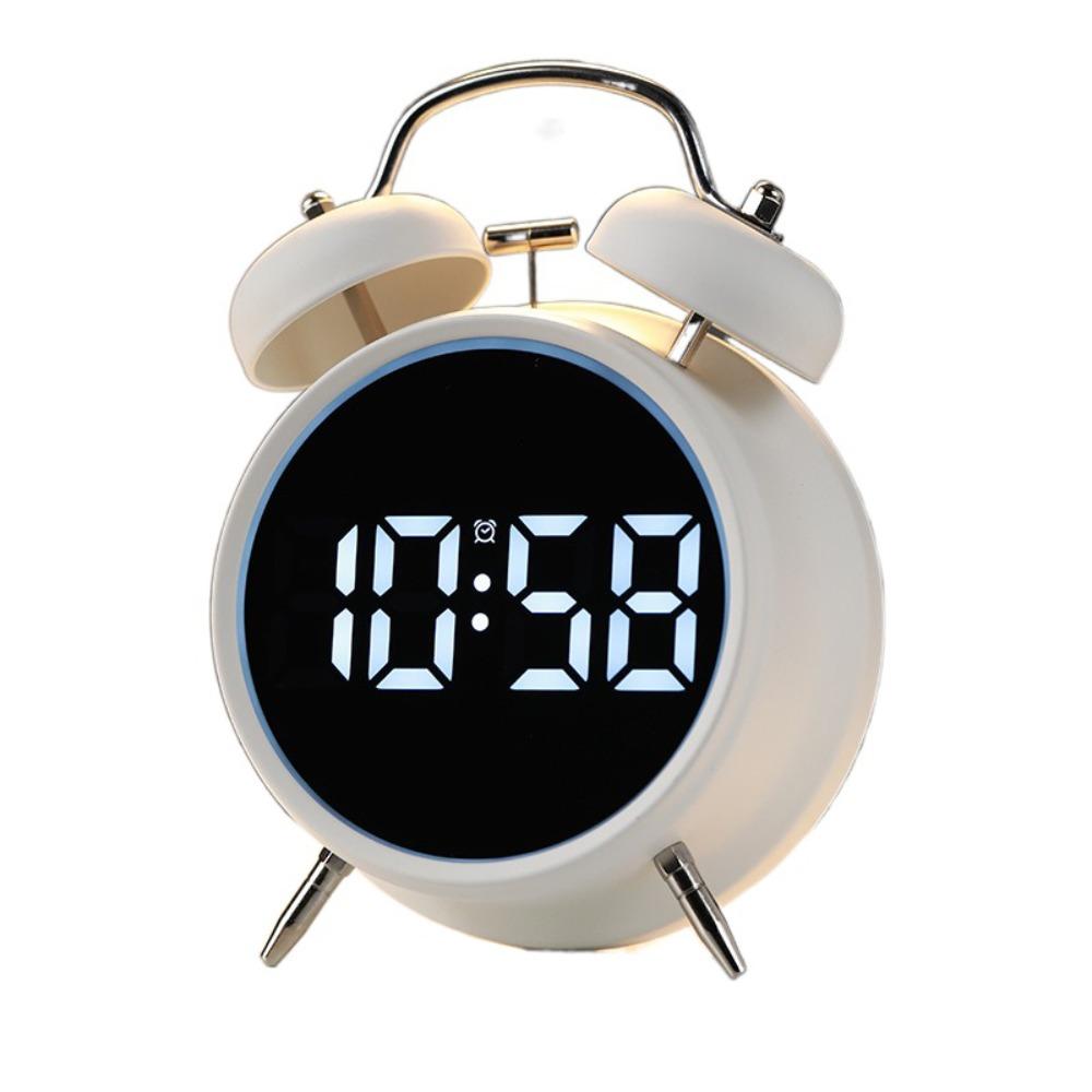Extra Large Sound LED Electronic Clock Multifunctional Simple Number Display Smart Alarm Clock Non-Ticking Night Light
