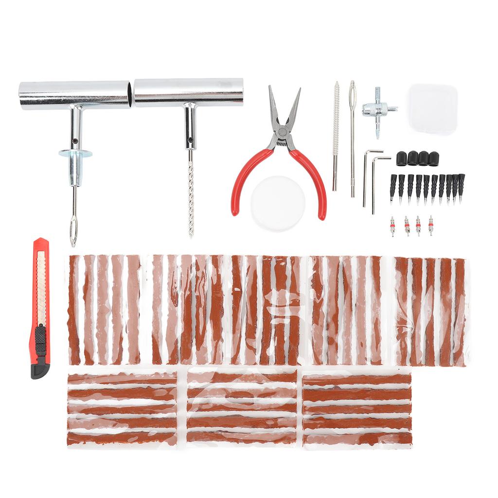 Комплект для ремонта шин, профессиональный набор для ремонта шин, металлический инструмент для замены проколов шин для автомобилей, мотоциклов, грузовиков 