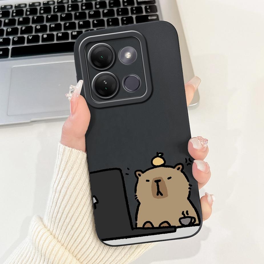 Для Infinix Smart 7 HD Чехол X6516 Милый Забавный Мультяшный Чехол Ударопрочный Чехол для Телефона Для Infinix Smart 7 Plus Smart7 X6515 Мягкие Чехлы