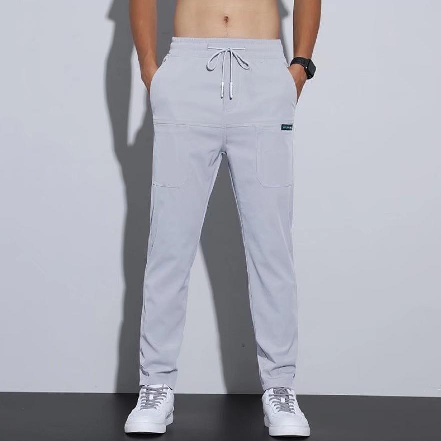Мужские модные повседневные брюки, летние универсальные прямые повседневные длинные брюки, облегающие спортивные штаны M-5XL