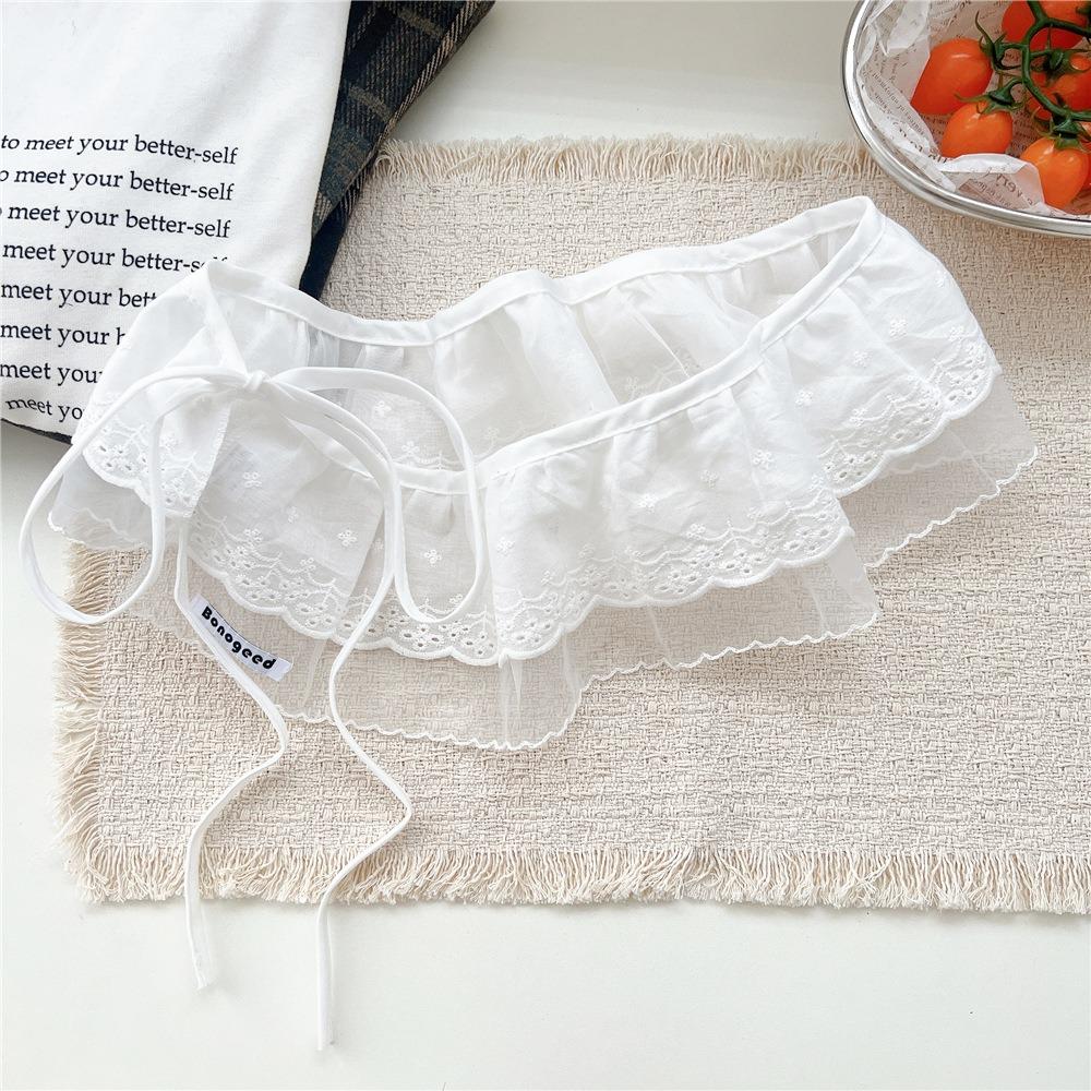 Balletcore Mini Lace Skirts Lace Up Butt Curtain Sweet White Lace Fart Curtain Girl