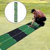 Foldable Golf Putting Practice Mat Anti-Slip Golf Putting Green Blanket Golf Hitting Mat  Adults