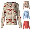 Women's Casual Long Sleeve Single Breasted Bow Printed Clothing Cardigan Top