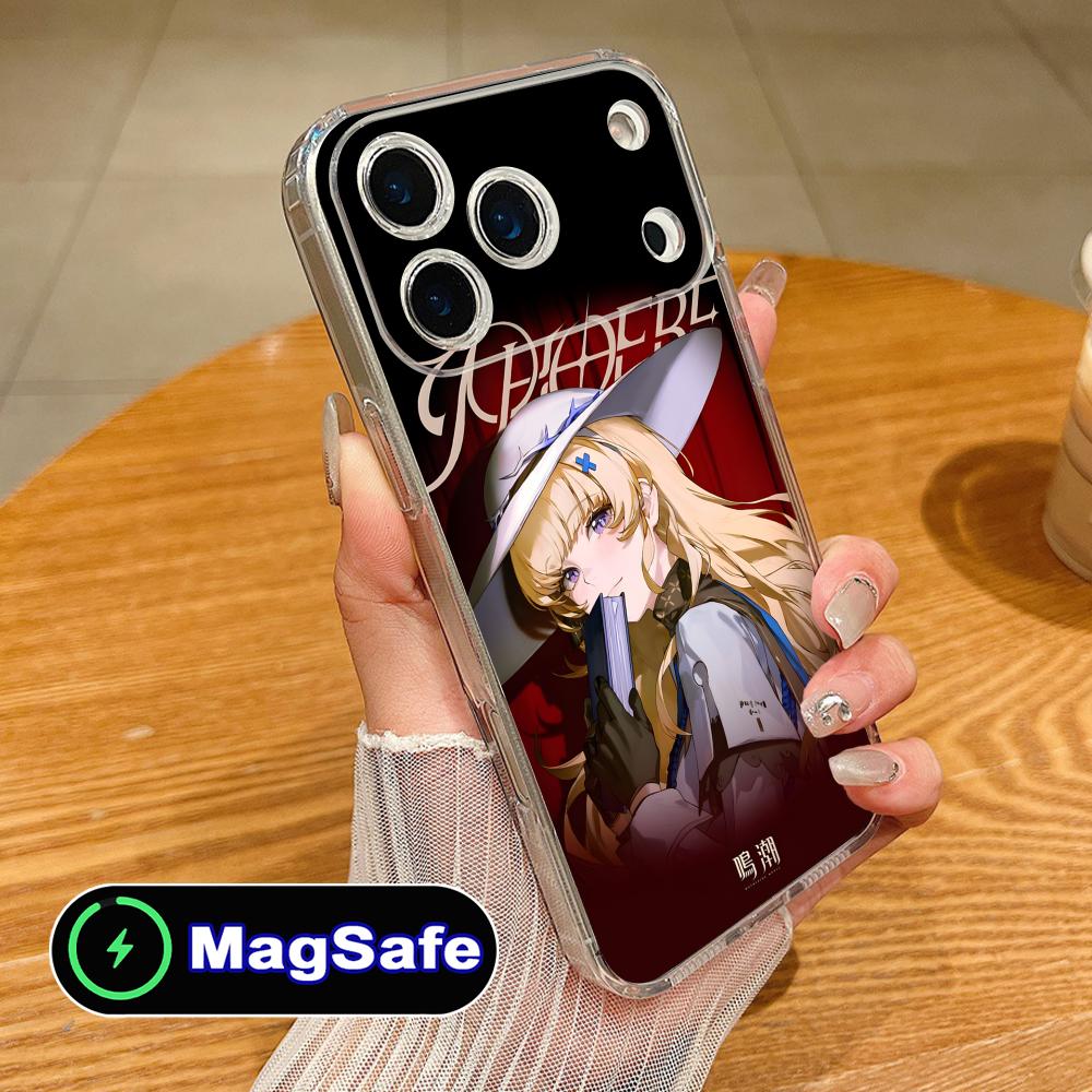 Чехол для телефона Wuthering Waves Phoebe для iPhone 17 16 15 14 13 12 11 Air Pro Max Plus Mini Magsafe Прозрачный Цветной Чехол для Мобильных Телефонов