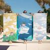 K-ketnipz Towel Textile Bathrobe Beach Cartoon Art Quick-Drying Kawaii Cute Lightweight Portable Camping Swim Funny Pool Travel