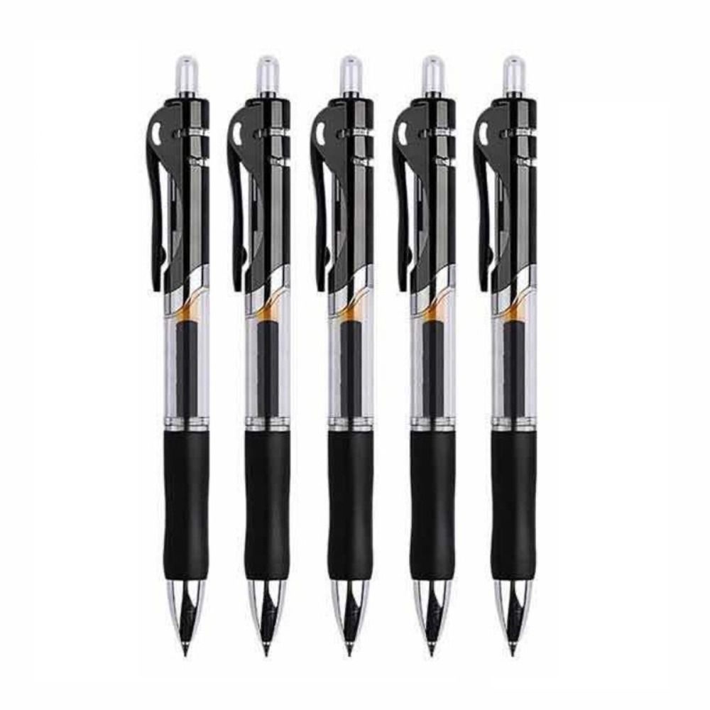 5 шт. Черная Синяя Красная Ручка-счетчик с чернилами для подписи Гладкое письмо Нажимная ручка Студент