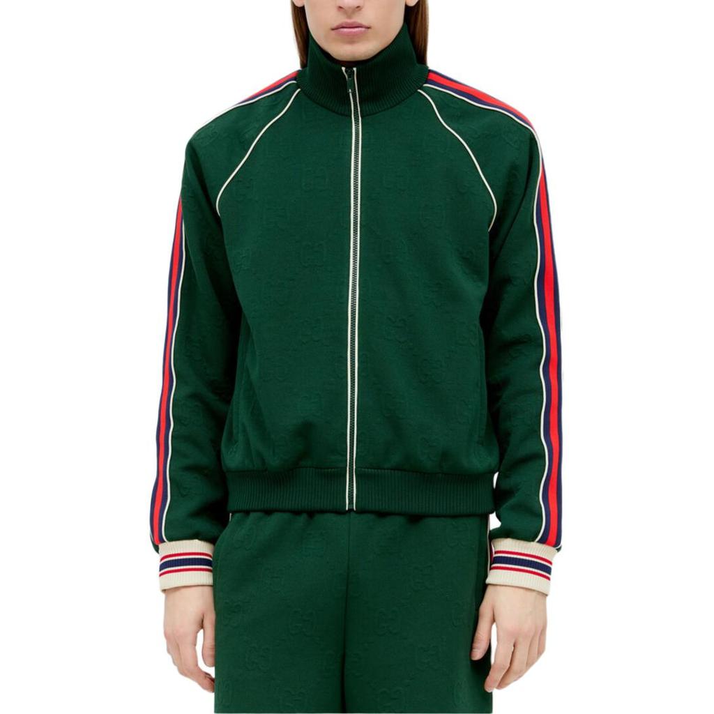 Gucci Спортивная куртка на молнии с жаккардовым узором GG 662270-XJDE9-3754